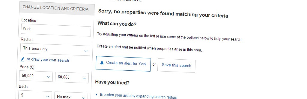 Optimising Your ‘No Properties Found’ Page