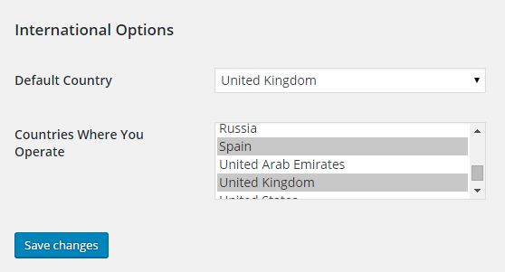 PropertyHive International Settings