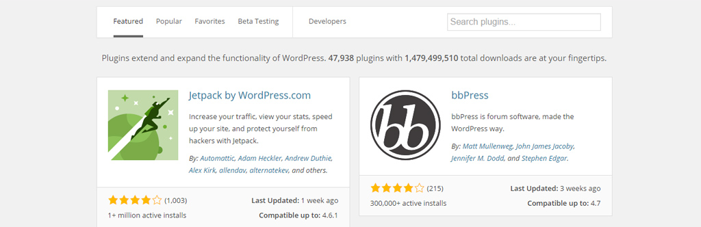 WordPress Plugin Search