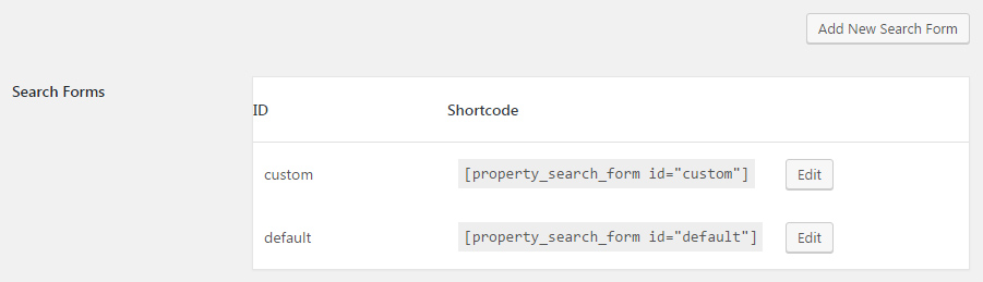 Property Search Forms
