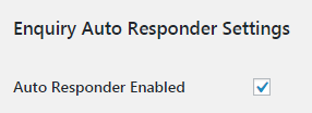 Enable Auto Responder