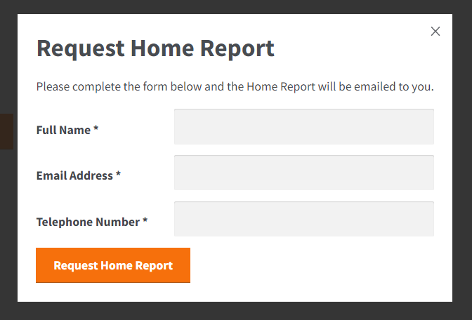 Request Home Report Data Capture Form