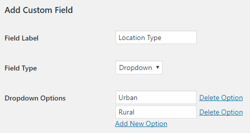 Add New Property Custom Field