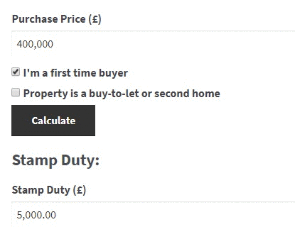 Updated Stamp Duty Calculator To Support 2017 Budget Changes