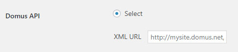 Domus API XML URL