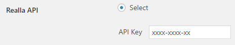 Realla-API-Key-Property-Hive-Settings