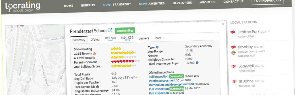 New Free Add On: Locrating – Display Local Schools Including Ofsted Ratings and More