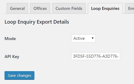 Loop Enquiry Settings