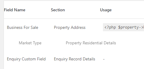 Sortable Additional Fields