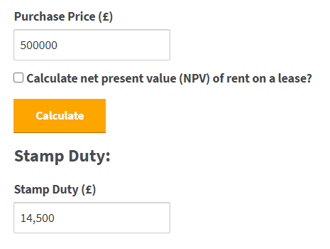 Commercial Stamp Duty Calculator