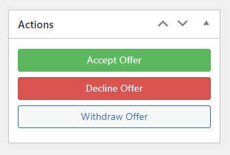 Withdraw offer action