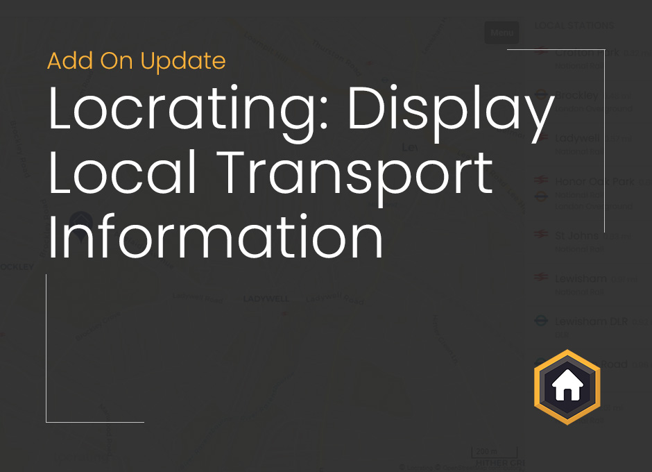 Display Local Transport Information using our Locrating Add On