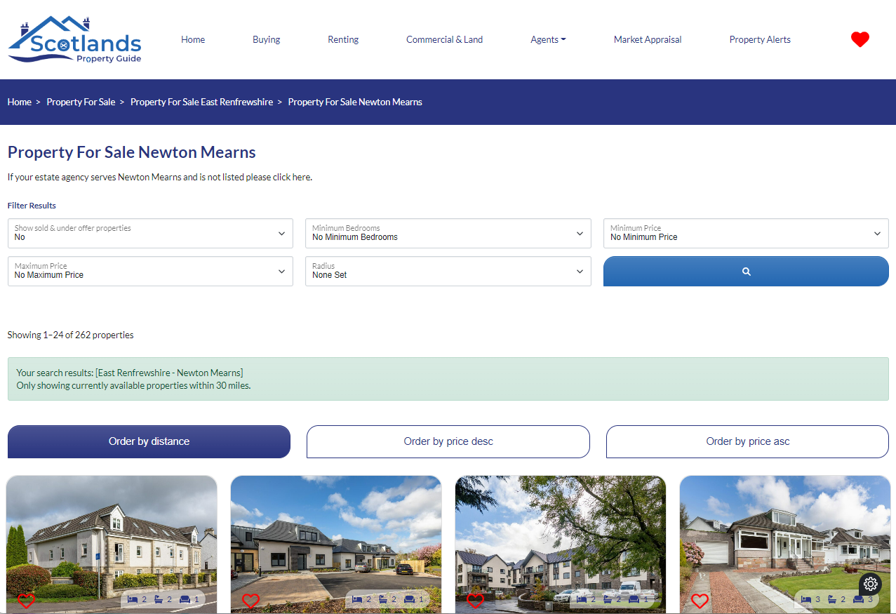 Case Study: Scotland's Property Guide | Property Hive For WordPress