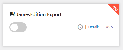 Enable the Property Hive JamesEdition Export add on