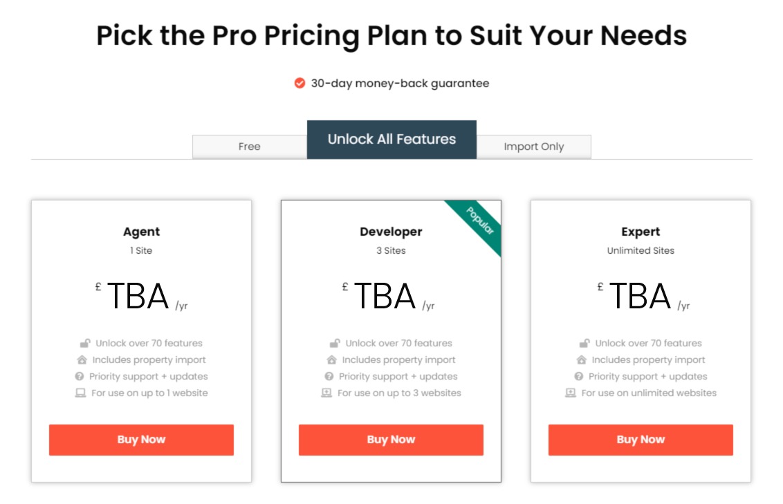 Property Hive new pricing model