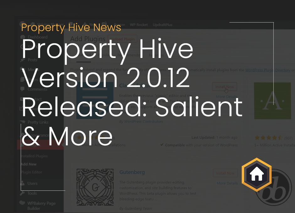 Image showing title of blog 'Property Hive Version 2.0.12 Released: Salient & More'.