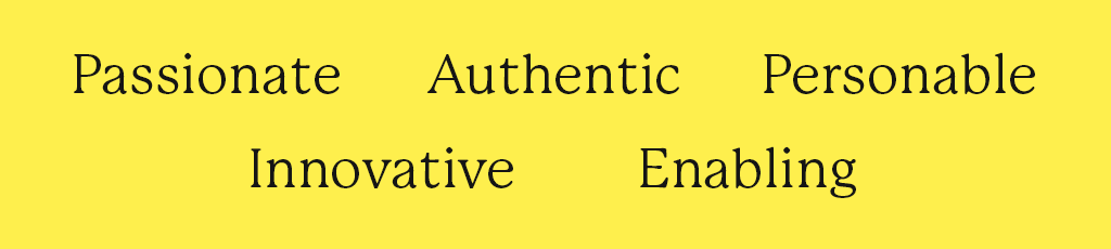Blog branding values